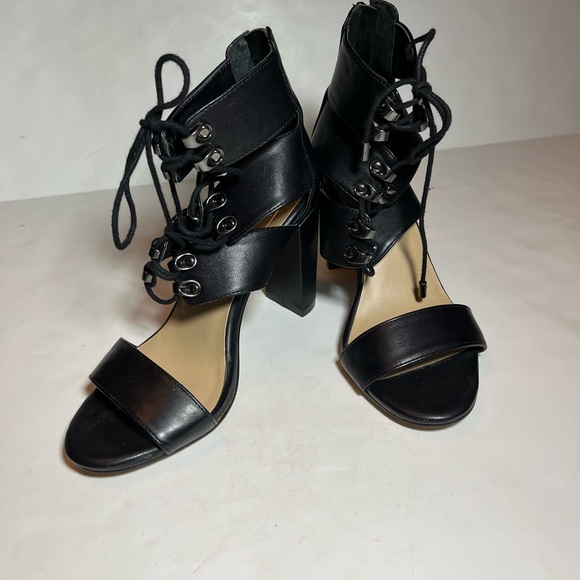 Kari Blue Arianna Lace Up Open Toe Wedge SZ 7.5 - Picture 2 of 12